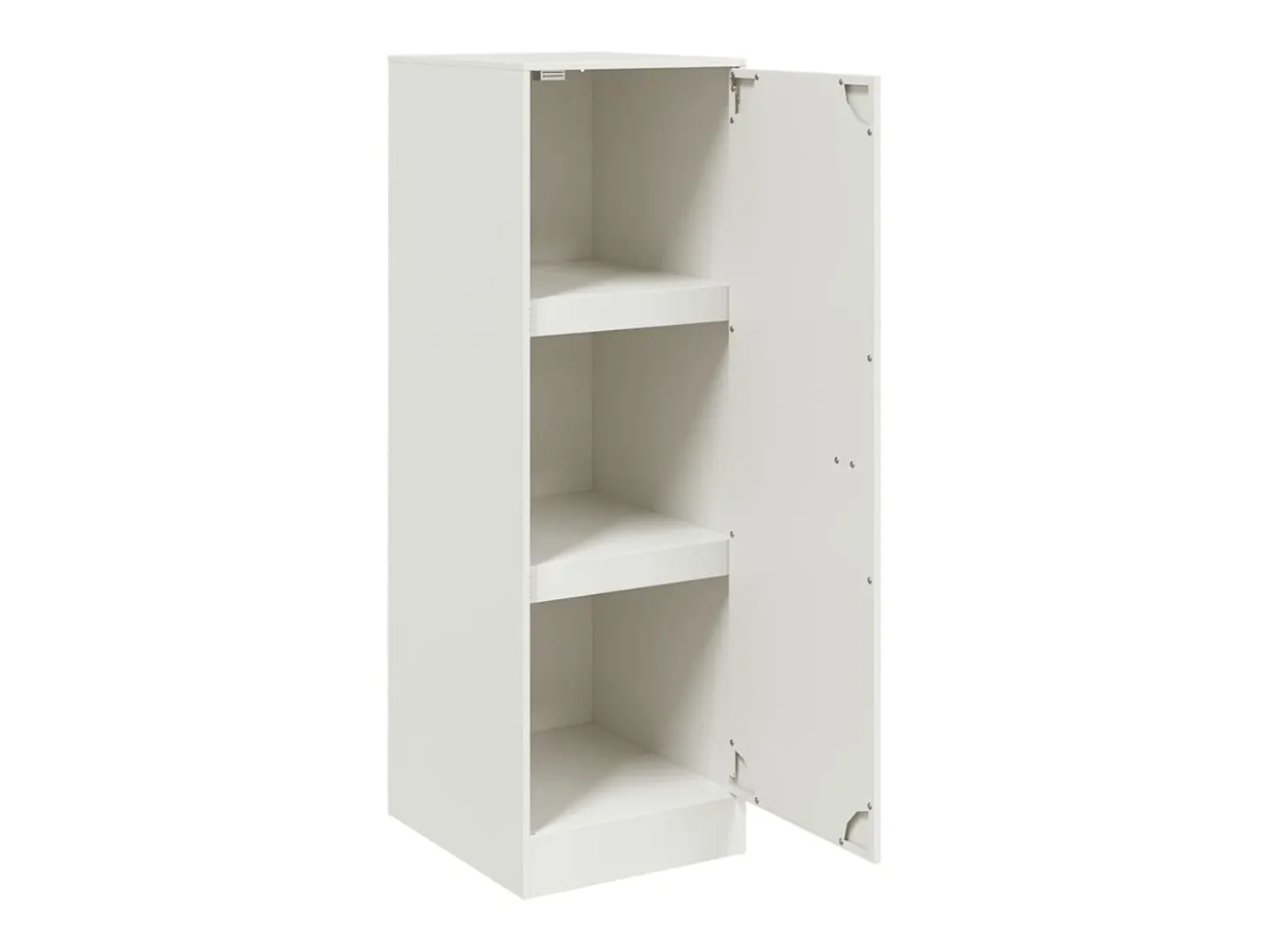 Aparador cómoda cómoda armario mueble organizador cocina salón salón 34,5 x 39 x 107 cm acero blanco 02_0030284