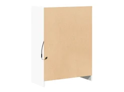 Aparador Cómoda Cómoda Armario Organizador Cocina Salón Salón con LED 72 x 34 x 100 cm Madera contrachapada blanca 02_0029773
