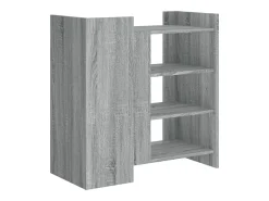 Aparador cómoda cómoda armario mueble organizador cocina salón salón Sonoma 73,5 x 35 x 75 cm madera contrachapada gris 02_0036522