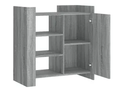 Aparador cómoda cómoda armario mueble organizador cocina salón salón Sonoma 73,5 x 35 x 75 cm madera contrachapada gris 02_0036522