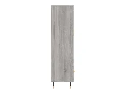 Aparador cómoda cómoda armario mueble organizador cocina salón salón alto Sonoma 69,5 x 31 x 115 cm madera contrachapada gris 02_0035406