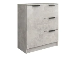 Aparador cómoda cómoda armario mueble organizador cocina salón salón juego de 2 60 x 30 x 70 cm madera contrachapada gris 02_0036852