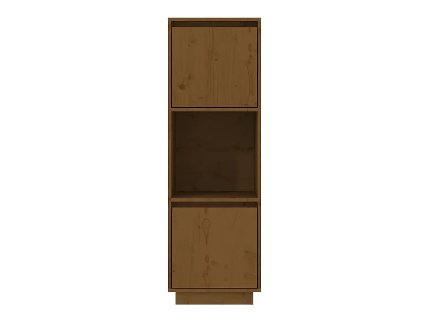 Aparador cómoda cómoda armario mueble organizador cocina salón salón alto 38 x 35 x 117 cm madera maciza de pino marrón 02_0034754