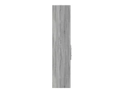 Aparador cómoda cómoda armario mueble organizador cocina salón salón alto Sonoma 70 x 42,5 x 185 cm madera contrachapada gris 02_0035631
