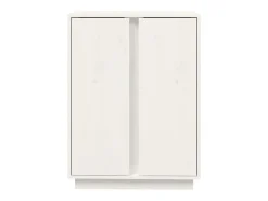 Aparador cómoda cómoda armario mueble organizador cocina salón salón 60 x 35 x 80 cm madera maciza de pino blanco 02_0030373