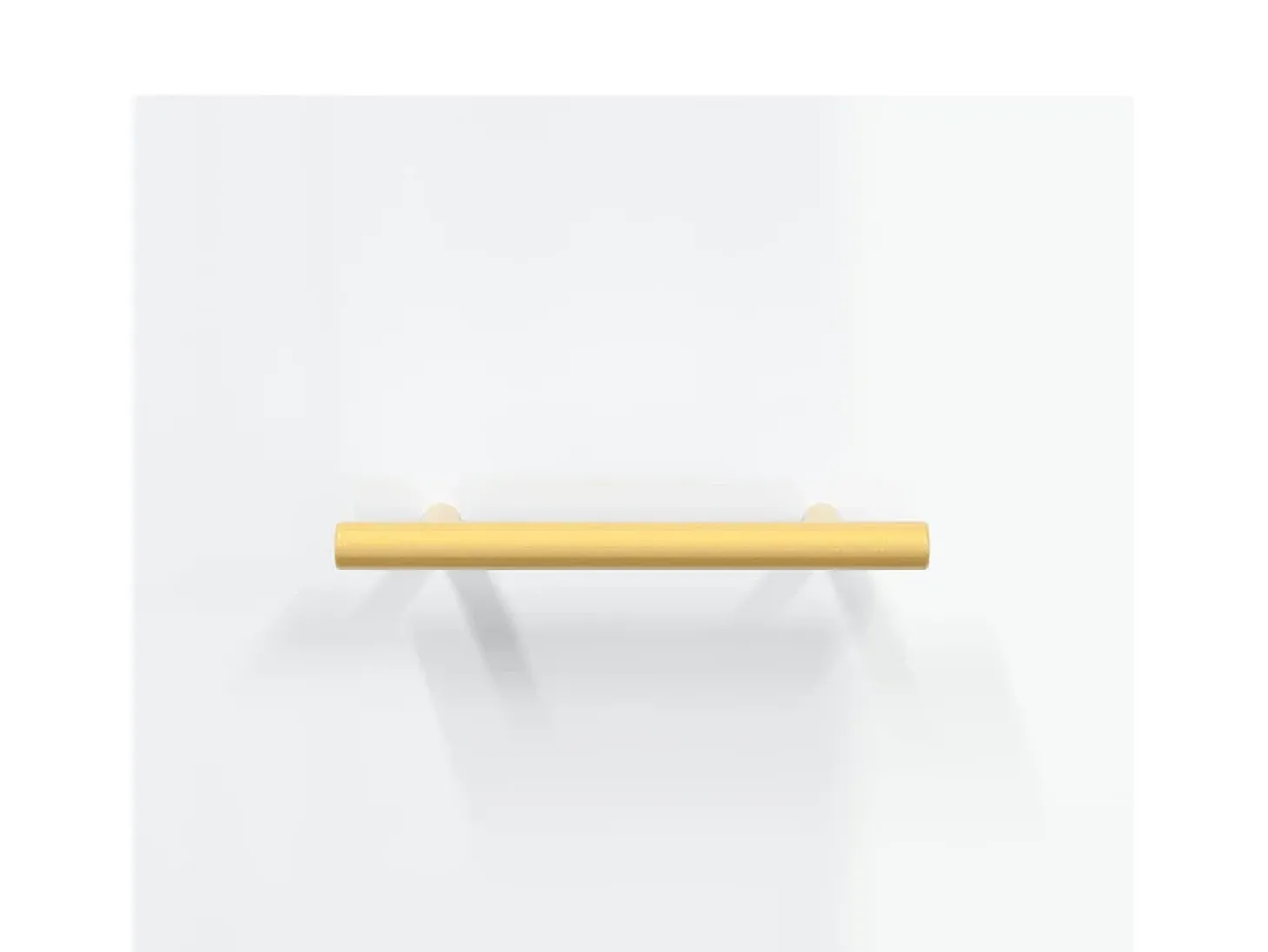Aparador cómoda cómoda armario mueble organizador cocina salón brillante 100 x 36 x 60 cm madera contrachapada blanco 02_0030553