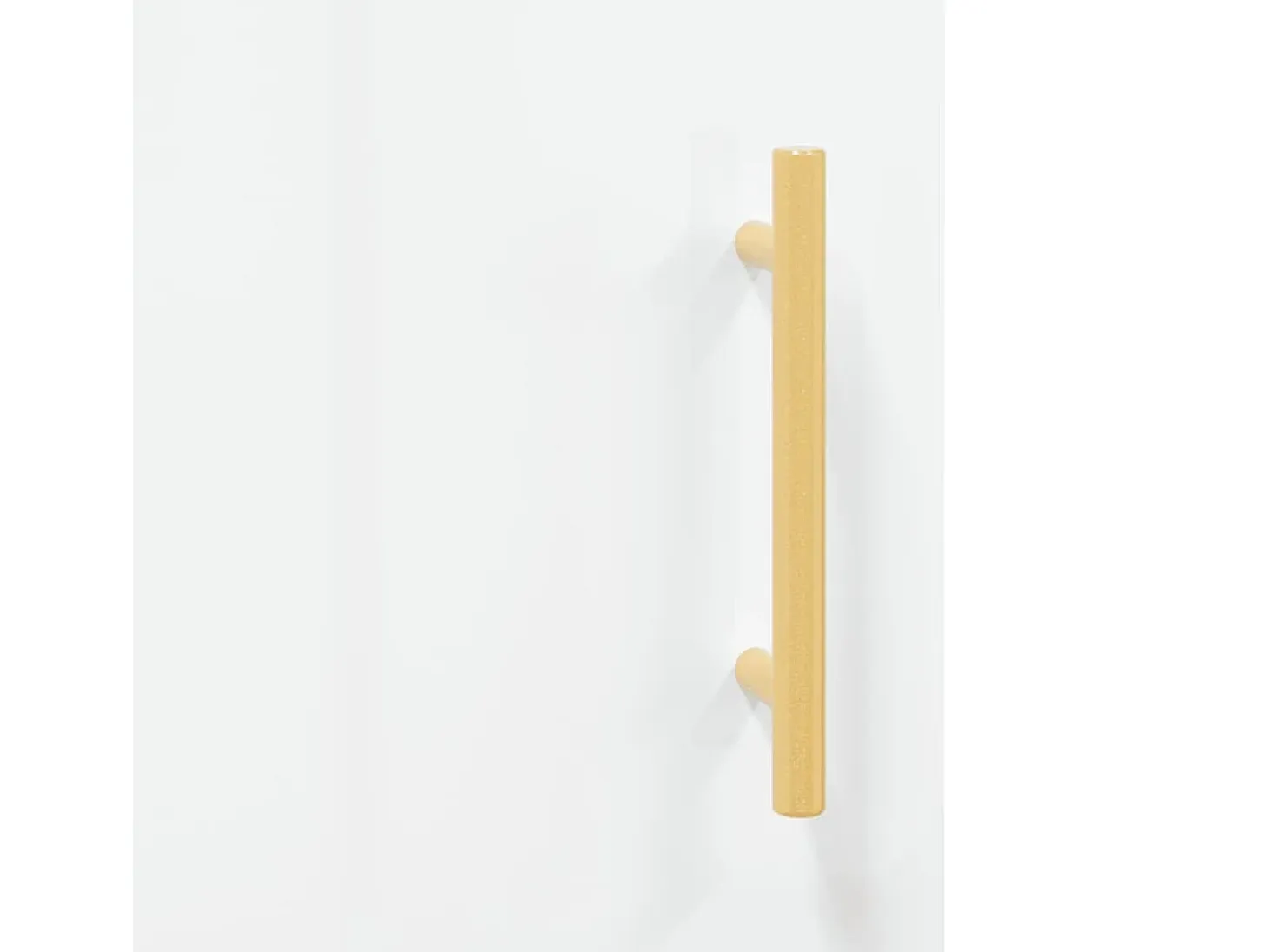 Aparador cómoda cómoda armario mueble organizador cocina salón brillante 100 x 36 x 60 cm madera contrachapada blanco 02_0030553