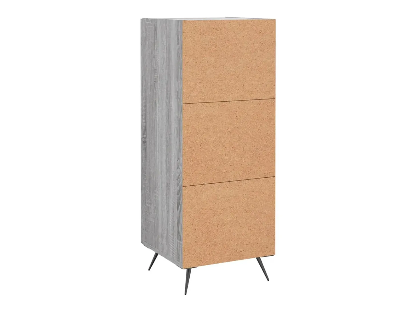 Aparador cómoda cómoda armario mueble organizador cocina salón salón Sonoma 34,5 x 34 x 90 cm madera contrachapada gris 02_0036329