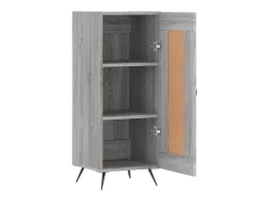 Aparador cómoda cómoda armario mueble organizador cocina salón salón Sonoma 34,5 x 34 x 90 cm madera contrachapada gris 02_0036329