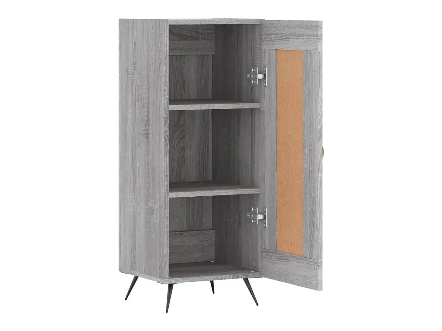 Aparador cómoda cómoda armario mueble organizador cocina salón salón Sonoma 34,5 x 34 x 90 cm madera contrachapada gris 02_0036329