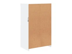 Aparador cómoda cómoda armario mueble organizador cocina salón salón con luces LED 60,5 x 37 x 100 cm blanco 02_0029854