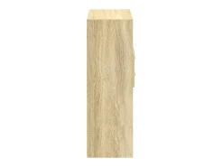Aparador cómoda cómoda armario mueble organizador cocina salón salón alto Sonoma 80 x 42,5 x 124 cm madera contrachapada marrón 02_0034208