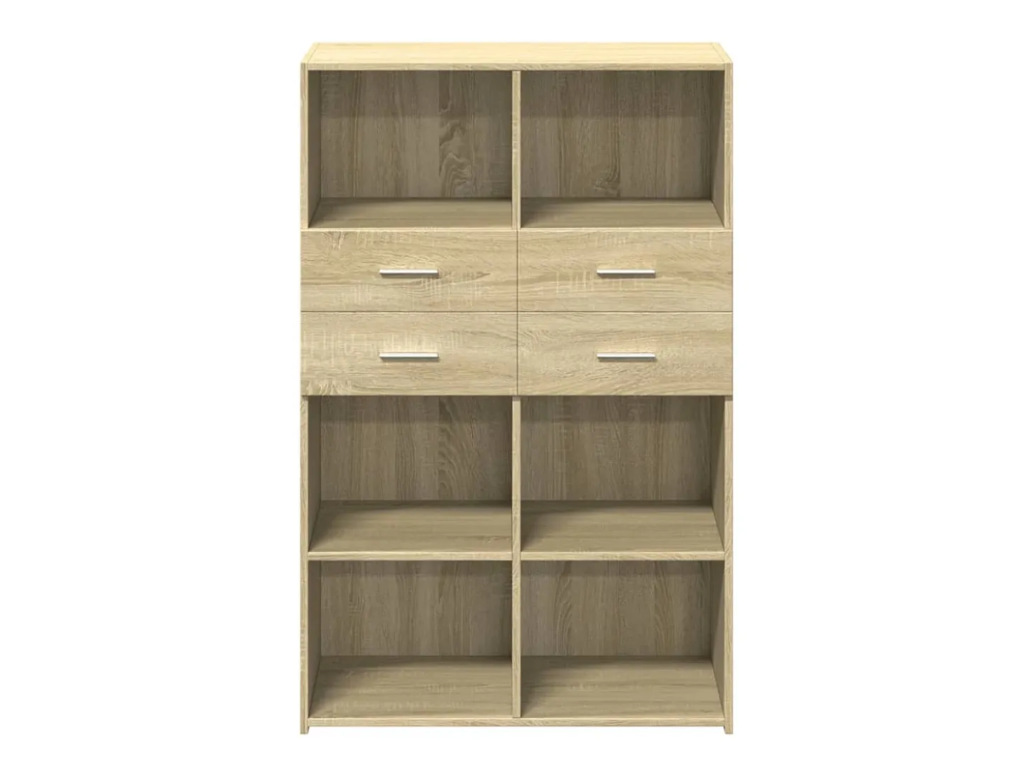 Aparador cómoda cómoda armario mueble organizador cocina salón salón alto Sonoma 80 x 42,5 x 124 cm madera contrachapada marrón 02_0034208