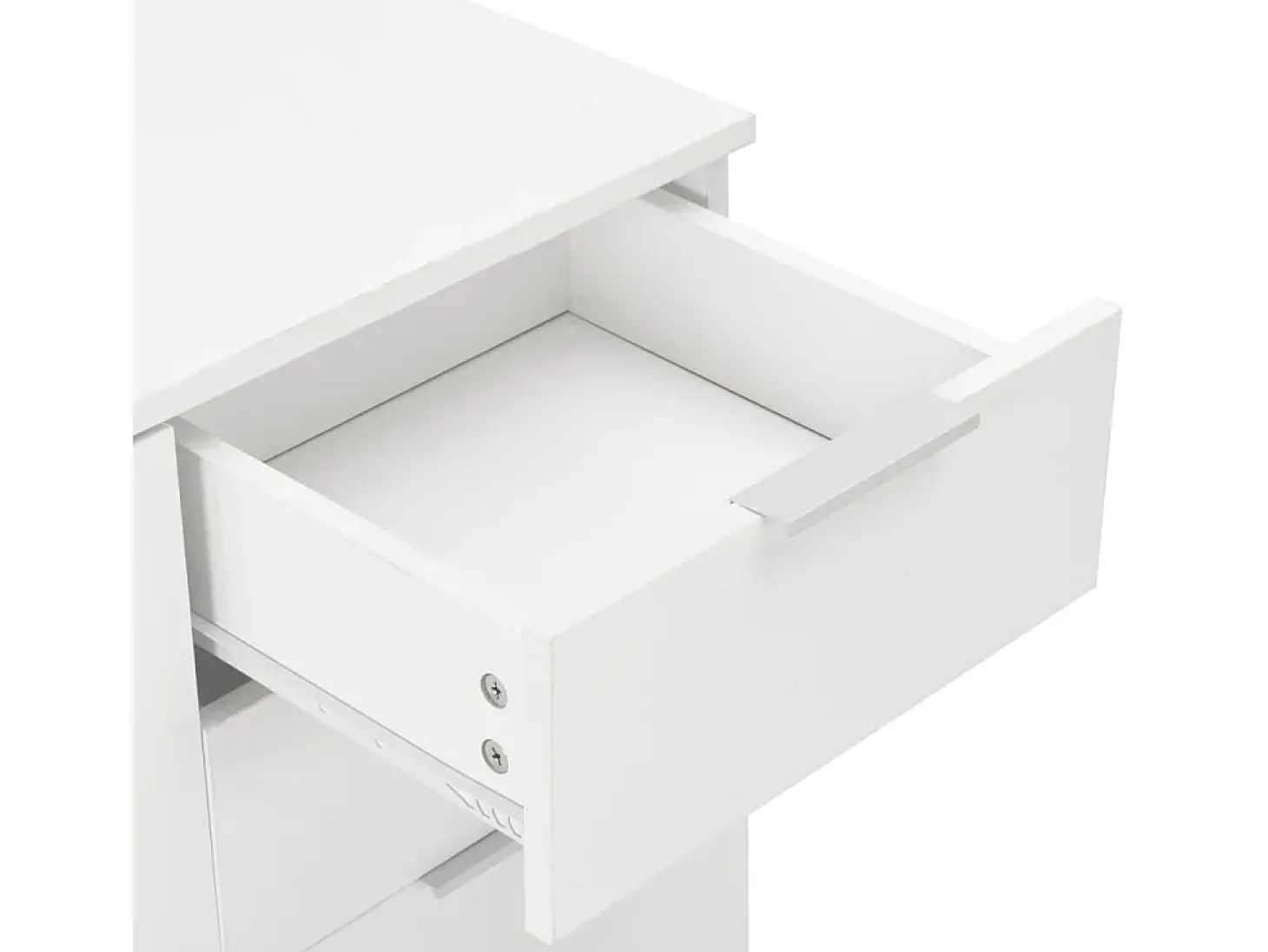 Aparador cómoda cómoda armario mueble organizador cocina salón salón brillante 107 x 35 x 80,5 cm blanco 02_0030571