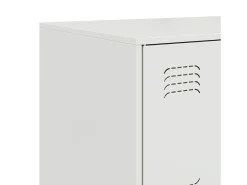 Aparador cómoda cómoda armario mueble organizador cocina salón salón 67 x 39 x 73 cm acero blanco 02_0030387