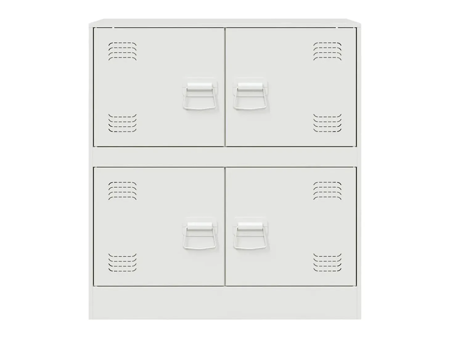 Aparador cómoda cómoda armario mueble organizador cocina salón salón 67 x 39 x 73 cm acero blanco 02_0030387