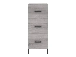 Aparador cómoda cómoda armario mueble organizador cocina salón salón Sonoma 34,5 x 34 x 90 cm madera contrachapada gris 02_0036310