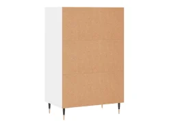 Aparador cómoda cómoda armario mueble organizador cocina salón salón alto 57 x 35 x 90 cm madera contrachapada blanco 02_0032465