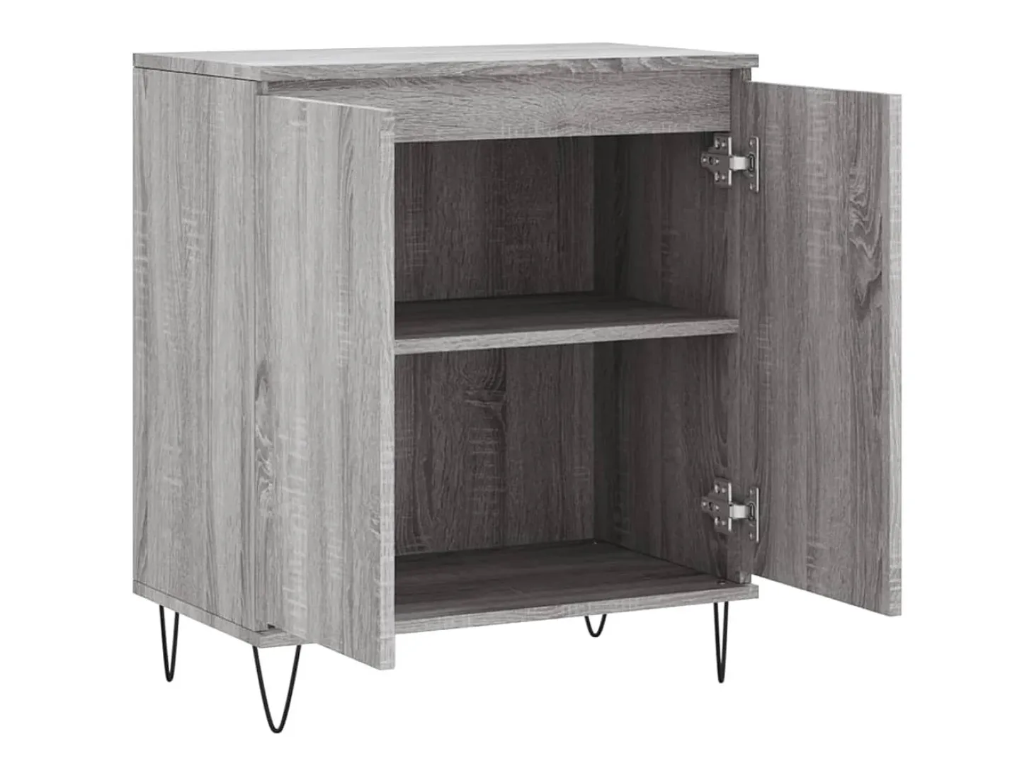 Aparador cómoda cómoda armario mueble organizador cocina salón salón Sonoma 60 x 35 x 70 cm madera contrachapada gris 02_0036405