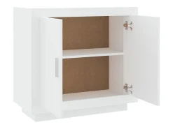 Aparador cómoda cómoda mueble mueble de almacenaje organizador cocina salón salón 80 x 40 x 75 cm madera contrachapada blanco 02_0030517