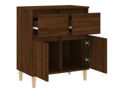 Aparador cómoda cómoda mueble mueble de almacenaje organizador cocina salón salón 60 x 35 x 70 cm madera contrachapada marrón 02_0031293