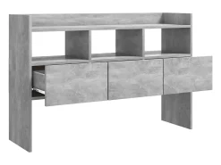 Aparador cómoda cómoda mueble mueble de almacenamiento organizador cocina salón salón 105 x 30 x 70 cm madera contrachapada gris 02_0031848