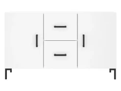 Aparador cómoda cómoda mueble mueble de almacenaje organizador cocina salón salón 100 x 36 x 60 cm madera contrachapada blanco 02_0030165