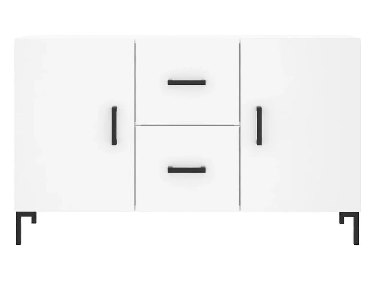 Aparador cómoda cómoda mueble mueble de almacenaje organizador cocina salón salón 100 x 36 x 60 cm madera contrachapada blanco 02_0030165