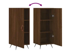 Aparador cómoda cómoda mueble mueble de almacenaje organizador cocina salón salón 34,5 x 34 x 90 cm madera contrachapada marrón 02_0031203