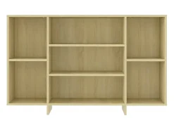 Aparador cómoda cómoda mueble mueble de almacenamiento organizador cocina salón salón Sonoma 120 x 30 x 75 cm madera contrachapada beige 02_0031492