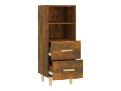 Aparador cómoda cómoda mueble mueble de almacenaje organizador cocina salón salón 34,5 x 34 x 90 cm madera contrachapada marrón 02_0030919