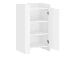 Aparador cómoda cómoda mueble mueble de almacenaje organizador cocina salón salón 45 x 35 x 75 cm madera contrachapada blanco 02_0030312