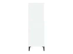 Aparador cómoda cómoda mueble mueble de almacenaje organizador cocina salón salón alto 60 x 36 x 110 cm madera contrachapada blanco 02_0032470