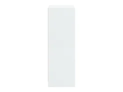 Aparador Cómoda Mueble Almacenamiento Organizador Cocina Salón Salón Alto con Puertas 68 x 37 x 109 cm Madera contrachapada Blanco 02_0032226