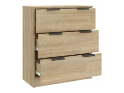 Aparador cómoda mueble almacenaje organizador cocina salón salón Sonoma 60 x 30 x 70 cm madera contrachapada marrón 02_0031585