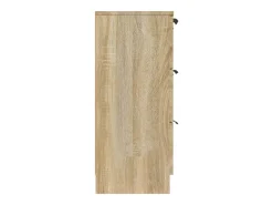 Aparador cómoda mueble almacenaje organizador cocina salón salón Sonoma 60 x 30 x 70 cm madera contrachapada marrón 02_0031585