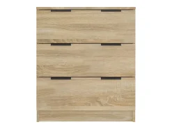 Aparador cómoda mueble almacenaje organizador cocina salón salón Sonoma 60 x 30 x 70 cm madera contrachapada marrón 02_0031585