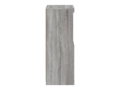 Aparador cómoda mueble almacenaje organizador cocina salón salón con luces LED sonoma 41 x 37 x 100 cm gris 02_0030074