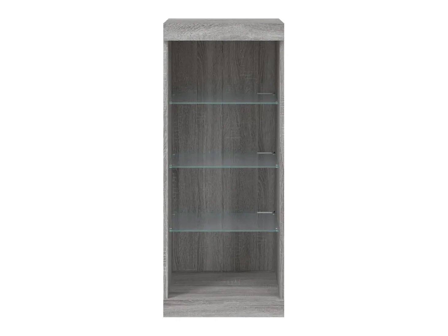Aparador cómoda mueble almacenaje organizador cocina salón salón con luces LED sonoma 41 x 37 x 100 cm gris 02_0030073