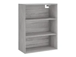 Aparador cómoda mueble almacenaje organizador cocina salón salón Sonoma 69,5 x 32,5 x 180 cm madera contrachapada gris 02_0036421