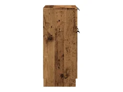Aparador cómoda mueble de almacenaje organizador cocina salón salón madera vieja 60 x 30 x 70 cm madera de ingeniería marrón 02_0036605