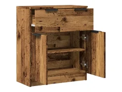 Aparador cómoda mueble de almacenaje organizador cocina salón salón madera vieja 60 x 30 x 70 cm madera de ingeniería marrón 02_0036605