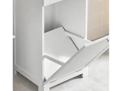 Aparador Cocina con Ruedas Mueble de Almacenamiento para Hornos con 3 Puertas y un cajón 89 x 40 x 89 cm FSB78-HG SoBuy ES