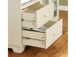 Aparador Cocina para microonda Buffet para Comedor Entrada Salón con 2 puertas 2 cajones y 1 compartimento abierto Beige 120 x 40 x 90 cm FSB81-MI SoBuy ES