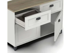 Aparador Comedor Portobello Blanco Soft y Roble Cambrian 120x80x47 cm