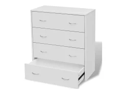 Aparador con 4 cajones blanco 60x30,5x71 cm ES15338