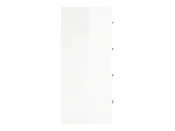 Aparador con 4 cajones 60x30,5x71 cm Blanco brillo
