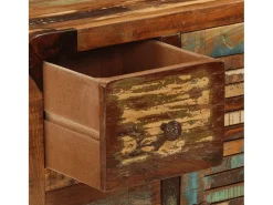 Aparador con 3 cajones 55x30x70 cm madera maciza recuperada