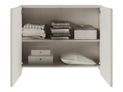 Aparador con 2 puertas – recorte arqueado – gris cachemira – 100 cm – ARKADIA