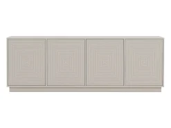 Aparador con 4 puertas de MDF - Beige - MEZULIA